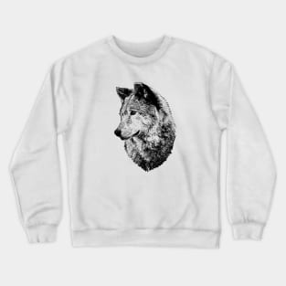 Wolf portrait Crewneck Sweatshirt